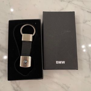 NWT BMW leather key chain